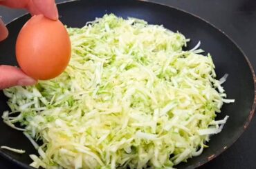 This zucchini recipe is so delicious I can make it almost every day ! Zucchini with eggs !