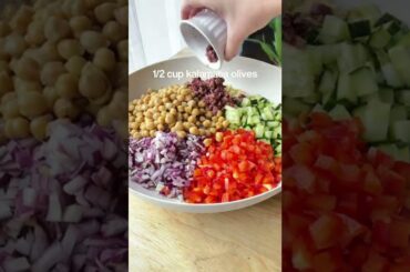 Lemon Orzo Salad #recipe #plantbased #vegan #salad #shorts