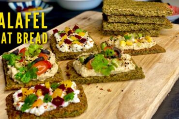 Falafel Flat Bread | Amazing Vegan Flatbread Recipe | Meghna's Food Magic