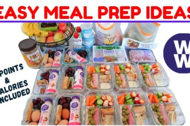 SIMPLE MEAL PREP IDEAS | BREAKFAST BENTOS & ADULT LUNCHABLES | WEIGHT WATCHERS POINTS & CALORIES