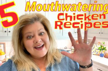 COOKING WITH CHICKEN!! 5 Delicious Recipe Ideas! Meal Planning Made Easy!