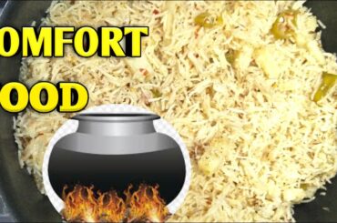 White Aloo Pulao - Summer Special Comfort Food -  Aloo Pulao Recipe - Simple, Easy, Cheap Recipe