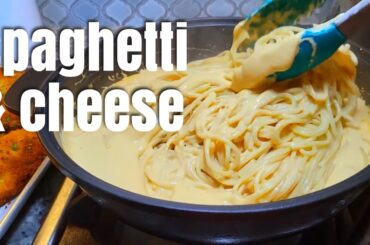 Creamy SPAGHETTI & Cheese Recipe | Chicken & Pasta Dinner Recipes