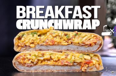 PUTTING TACO BELL TO SHAME BY MAKING A WAY BETTER BREAKFAST CRUNCHWRAP... | SAM THE COOKING GUY