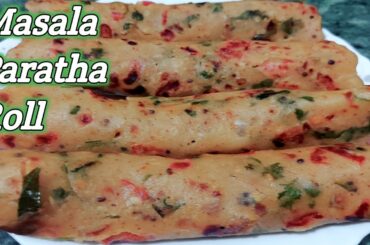 Easy Wheat Flour Recipe | Healthy Breakfast Recipe | Quick Masala Paratha Roll | wheat Flour Snacks