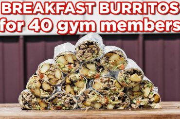 Trying to Feed Breakfast Burritos to 40 Crossfitters on a Griddle