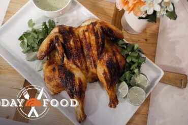 Try this flavorful grilled chicken with Peruvian green sauce