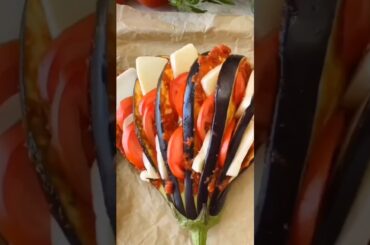 baked eggplant with cheese#sgorts#healthy and tasty dinner recipe