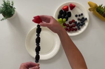 Healthy Eating Week - Rocket Fruit Skewers Recipe - Healthy Snack Ideas for Kids