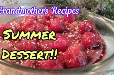 Easy low carb dessert with strawberries from Grandmother's Recipes