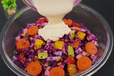 Delicious and healthy! I can't stop cooking this salad recipe.