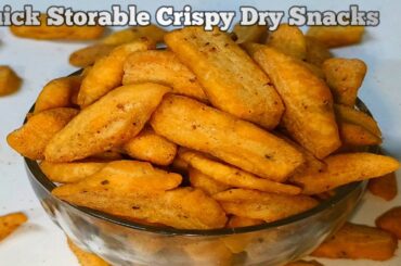 Quick & Easy One-Month Storable Crispy Dry Snacks Recipe in Just 15 Minutes tea time snacks recipe