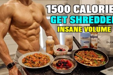 Full Day Of Eating 1500 Calories (High Volume) |*INSANE* High Protein Diet...
