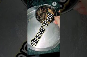 dinner thali! Perfect dinner thali! Healthy lifestyle! #shortsfeed2023 #youtubeshorts