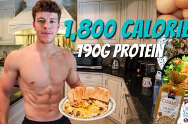 Full Day of Eating 1,800 Calories | Easy High Volume and High Protein Diet for Weight Loss