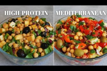 CHICKPEA SALAD RECIPES | High Protein Chickpea Salad & Mediterranean Chickpea Salad|Chickpea Recipes
