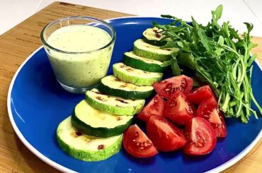 Grilled ZUCCHINI and SQUASH recipe with incredible PROTEIN SAUSE