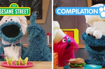 Sesame Street: Yummy Dinner Recipes for Kids | Cookie Monster’s Foodie Truck Compilation