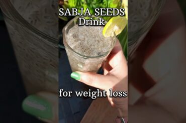 Sabja seeds for weight loss #shorts #sabjaseeds #youtubeshorts