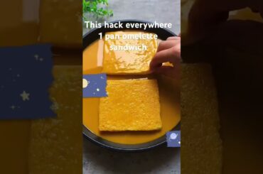 Healthy bites ,1 pan sandwich #omelet  #eating  #recipe  #food  #viralvideo  #viral  #funnyshorts
