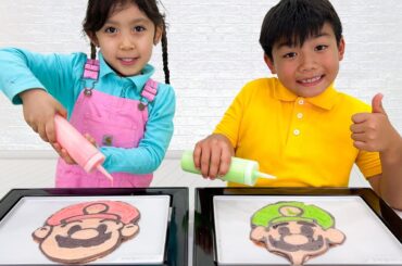 Pancake Art Challenge: Maddie & Eric vs Wendy Breakfast Adventure