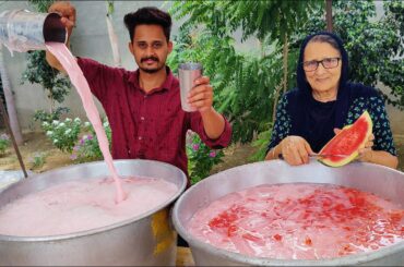 Indian Summer Drink Rooh Afza Prepared By Granny | Healthy Drinks | Veg Village Food