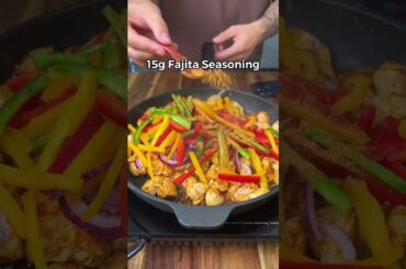 Easy & Healthy High Protein Creamy Fajita Pasta #shorts #mealprep #pasta #pastalover