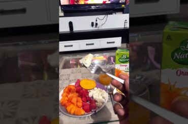 #weightloss #musclefood #bodybuilding #recipe #fruit #salad #diet #mango #paneer #gym #healthy #fit