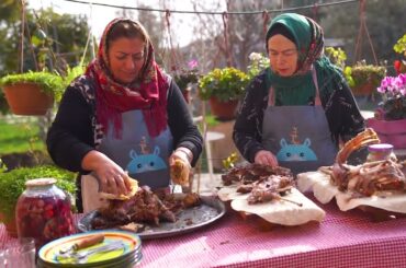 Deliciously Tender Juicy Lamb Ribs Recipe with Homemade Fresh Lavash Bread!