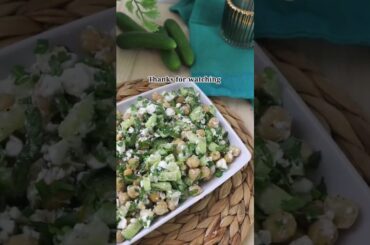 Healthy chickpea feta Salad #reels #salad #food #Healthysalad