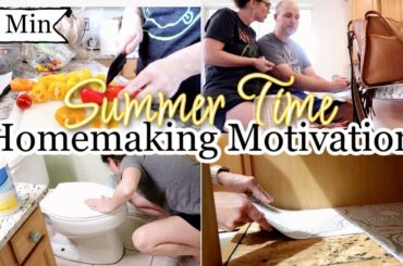SUMMER HOMEMAKING MOTIVATION | HEALTHY MEAL PREP | Home Updates | Clean with me