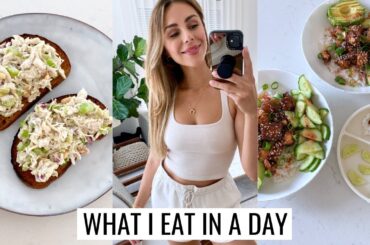 WHAT I ATE TODAY | Protein-Rich Meals | Healthy & Simple | Annie Jaffrey