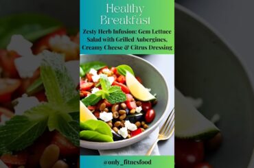 Zesty Herb Infusion: Gem Lettuce Salad #weightloss #salad #healthy #food #shorts #cleaneating