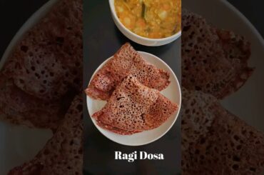 Instant Ragi Dosa | Finger Millet Dosa | weight loss Recipes | Healthy Recipes #shorts #healthy