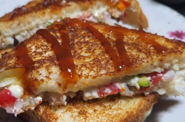 Dahi Sandwich Recipe | How to make crud sandwich | Healthy Sandwich Recipe | No Mayonnaise Sandwich