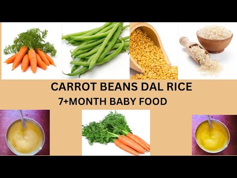 CARROT BEANS DAL RICE | 7+ month baby food | Healthy baby lunch recipe in tamil CARROT BEANS DAL RICE | 7+ month baby food | Healthy baby lunch recipe in tamil
