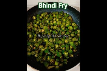 Tasty Bhindi Fry Recipe without masala #shorts #yummy #trending #viral #easy #quickrecipe #food #veg