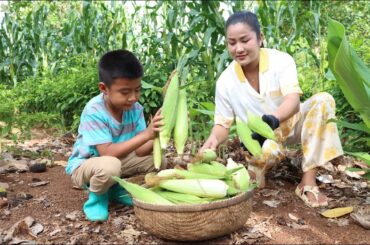 Peaceful country life live with happiness - Family food cooking - Sreypov life show
