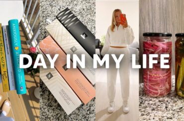 new book haul, nespresso taste test, healthy dinner idea, homemade pickles | VLOG