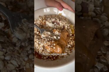 my fav healthy banana oat peanut butter bars #healthyrecipes #healthysnacks #shorts