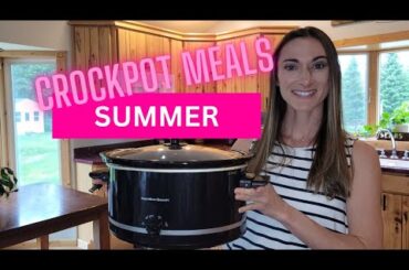 Health Crockpot Meals//Beat The Summer Heat