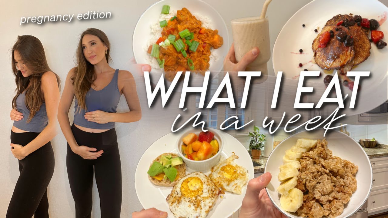 WHAT I EAT IN A WEEK WHILE PREGNANT | healthy, balanced, & simple meal ideas! WHAT I EAT IN A WEEK WHILE PREGNANT | healthy, balanced, & simple meal ideas!