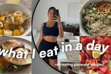 FULL DAY OF HEALTHY EATING | Recreating Pinterest Recipes Pt.2!