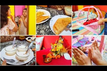 A day in life of Indian Mom & Homemaker | Quick Vegetarian Recipes | Health meal idea for breakfast