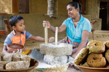 Kurakkan Uludu Wade:(finger millet)Sri Lankan Delights with a Healthy Twist .village kitchen recipe