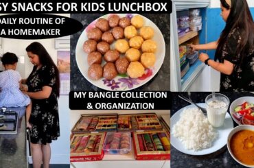 Daily Routine Of A Mom | Bangle Organization, School Snacks Recipe, Garden Room Tour & Outer Layout