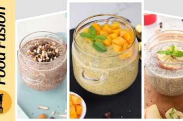Chia Breakfast Jars 3 ways Recipe by Food Fusion