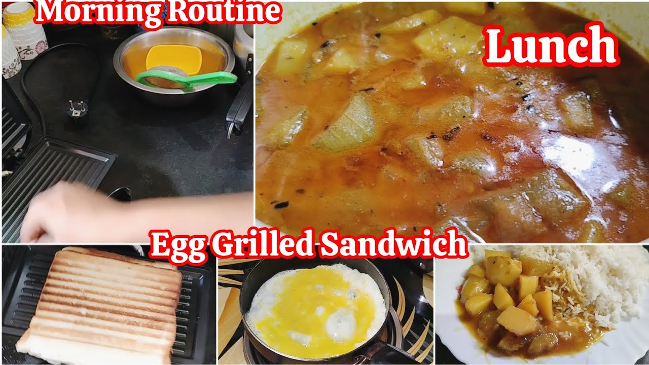 Egg Grilled Sandwich I Tasty Lunch Recipe I Kids Lunch Box Recipe I My Morning Routine I Egg Grilled Sandwich I Tasty Lunch Recipe I Kids Lunch Box Recipe I My Morning Routine I
