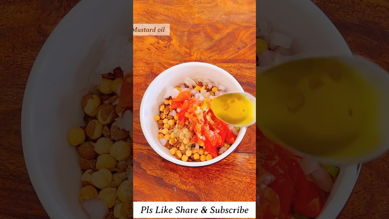 Roasted Chana Chat Recipe | Protein Salad | Healthy Snacks #food #shorts #salad #chanachaat #viral Roasted Chana Chat Recipe | Protein Salad | Healthy Snacks #food #shorts #salad #chanachaat #viral