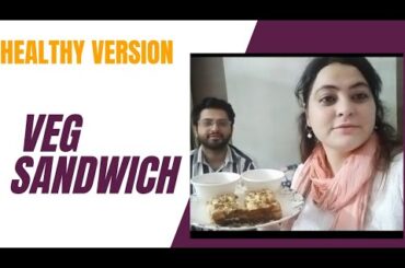 Healthy Sandwich Recipe #veg sandwich#food #recipe #bread #vegetables